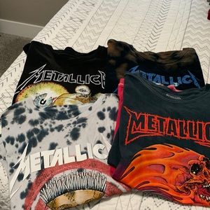 4Qty Metallica men’s tees XL